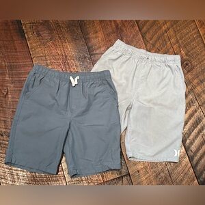 Pair of Boys Shorts - Lucky Brand Dark Gray and Hurley Gray